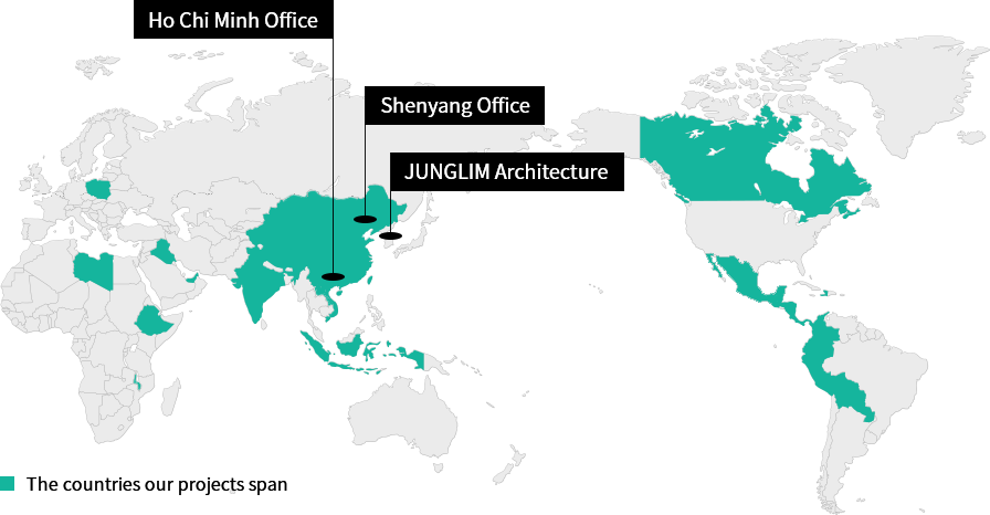 Junglim Architecture Overseas branch office Map Image